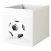 MintShake Hand-Painted Custom for IKEA Drona Storage Box Bin Expedit/Kallax Insert for Nursery, playroom or Office (Soccer) view 1