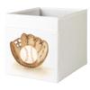 MintShake Hand-Painted Custom for IKEA Drona Storage Box Bin Expedit/Kallax Insert for Nursery, playroom or Office (Baseball) view 1