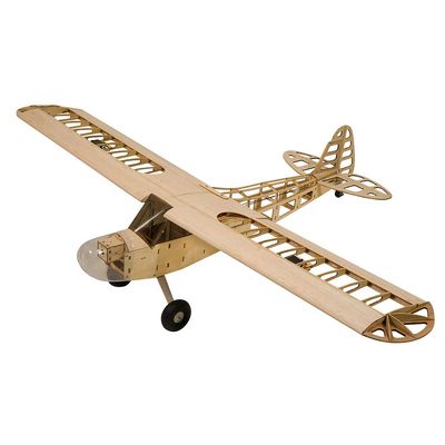 Viloga Piper J-3 Cub Balsa Wood Model Airplane S08 J3, Laser Cutting 46" Wingspan Fly Aircraft Model Kit, DIY RC Plane Kit for Adults