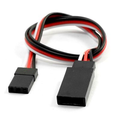 Aexit 300mm Long Electrical equipment Servo Extension Lead Wire Futaba JR Receiver Connectors Plugs