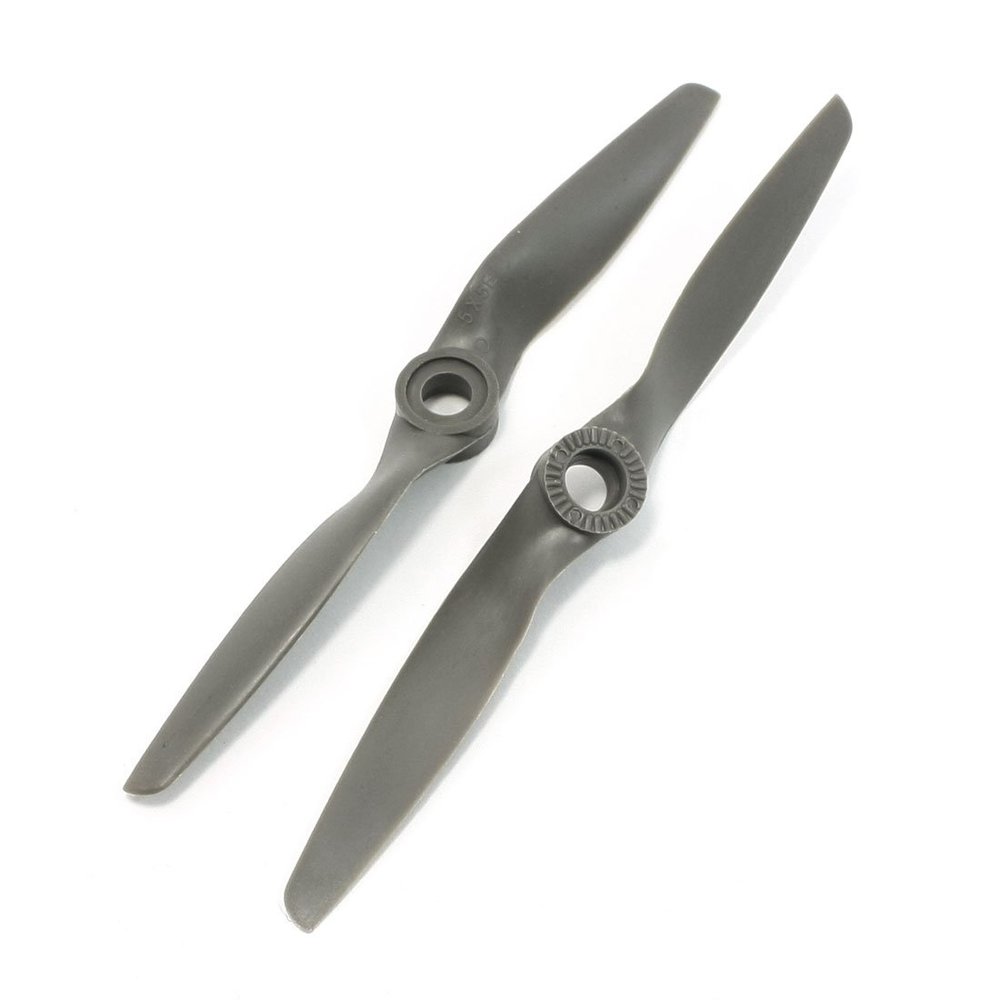 Aexit 2Pcs APC Electrical equipment Style 5x5E 2 Vane Propellers w Adapter Rings for RC Airplane
