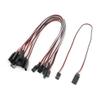 Aexit 11.8" Long Electrical equipment Female to Male 3P RC Servo Airplane Model Extension Wire 10 PCS view 1