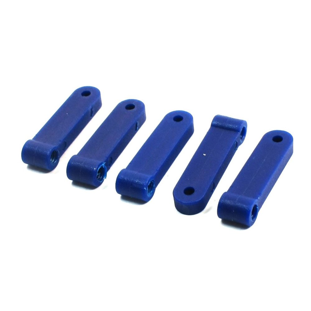 Aexit 5pcs RC Electrical equipment Toys Fixed Wing Airplane Repairing 37.5x9.5x5mm Nylon Rocker Head Blue
