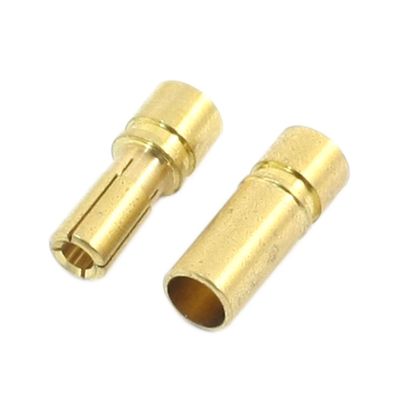 Aexit Pair RC Electrical equipment Airplane Plane Aircraft Gold Tone Banana Male Female Connector Adapter