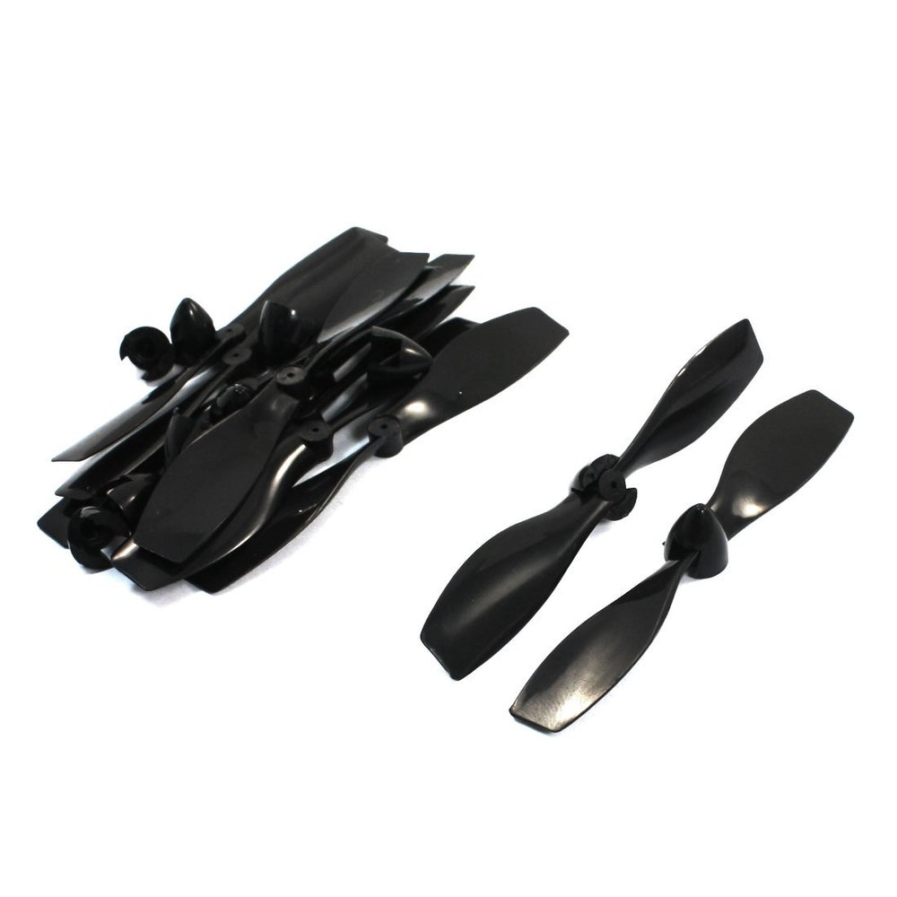 Aexit 10pcs RC Electrical equipment Model Plane Motor 2-Vane Prop Propeller Paddles 7.5 x 1.2cm