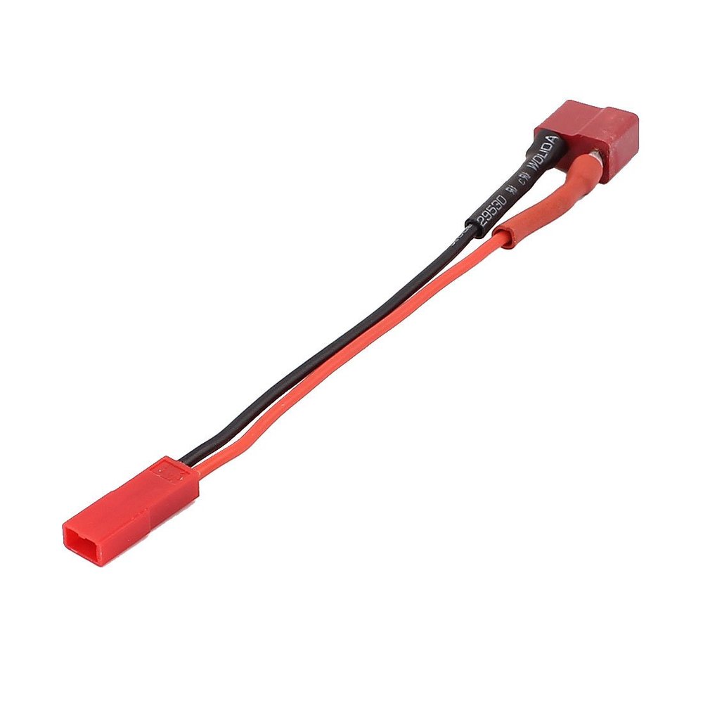 Aexit 20AWG Black Electrical equipment Red Male to T Female Connector Wire Cable for RC Helicopter ESC Lipo Li-po Battery
