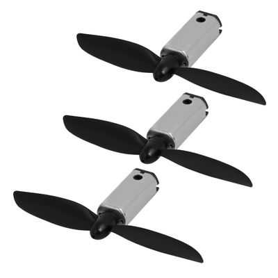 Aexit 3Pcs DC Electrical equipment 3.7V 15000RPM N50 4-Axis Motor w CCW Propeller for RC Micro Aircraft Glider