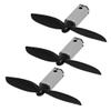 Aexit 3Pcs DC Electrical equipment 3.7V 15000RPM N50 4-Axis Motor w CCW Propeller for RC Micro Aircraft Glider view 1