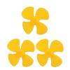 Aexit Brushless Motor Electrical equipment 4 Vanes RC Boat Airplane Propeller 1.6-inch Dia Yellow 3PCS view 1