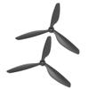 Aexit 2Pcs Black Electrical equipment Plastic RC Airplane Prop Propeller Paddle 9x4.5 + Shaft Adapter Rings view 1