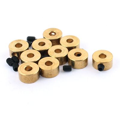Aexit 10 Pcs Electrical equipment RC Airplane Landing Gear Wheel Stoppers 3.2mm Inner Dia 8x5mm w Screw
