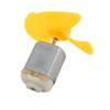 Aexit 2Pcs DC1.5V Electrical equipment 21000RPM High Torque Motor 4 Vanes 50mm Dia DIY RC Propeller Yellow view 3