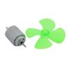 Aexit DC 6V Electrical equipment 0.13A 12500rpm 56mm Dia 4 Vanes Motor Propeller Green for RC Aircraft view 2