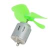 Aexit DC 6V Electrical equipment 0.13A 12500rpm 56mm Dia 4 Vanes Motor Propeller Green for RC Aircraft view 3