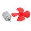 Aexit 2Pcs DC3V Electrical equipment 17200RPM 0.13A High Torque Motor 4 Vanes 56mm Dia DIY RC Propeller Red view 2
