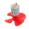 Aexit 2Pcs DC3V Electrical equipment 17200RPM 0.13A High Torque Motor 4 Vanes 56mm Dia DIY RC Propeller Red view 3