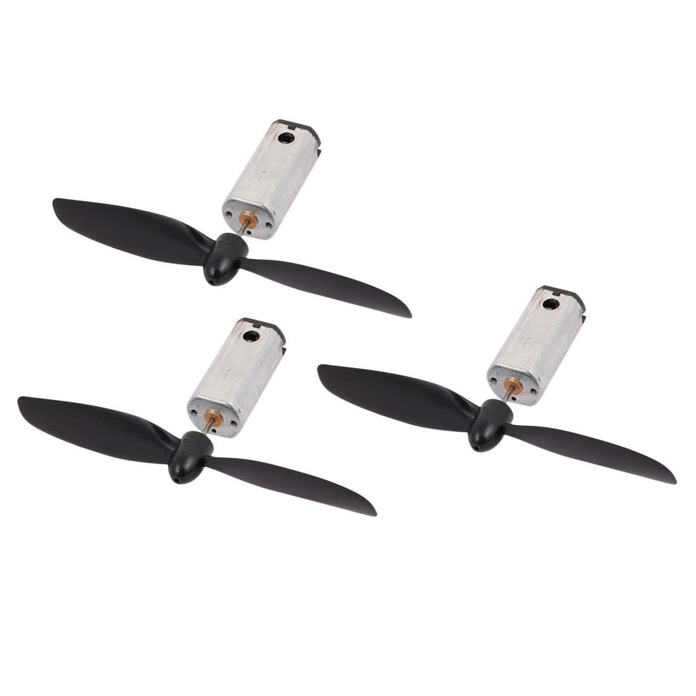 Aexit 3Pcs DC Electrical equipment 4.5V 25000RPM N50 Motor w CCW Helicopter Propeller for RC Quadcopter