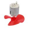 Aexit DC 3V Electrical equipment 0.05A 12500RPM Strong Force Motor 3 Vanes Red Propeller 50mmx2mm view 3