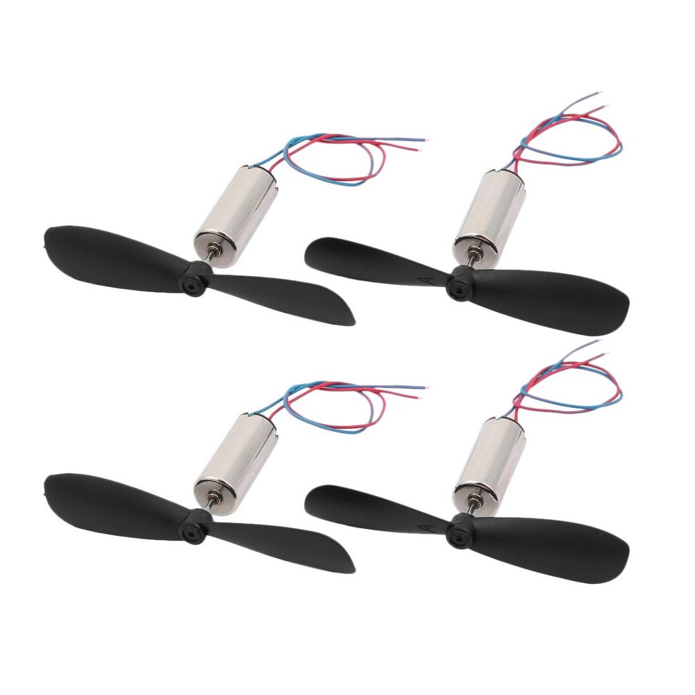 Aexit 2Pairs DC Electrical equipment 3.7V 45000RPM 7x16mm Motor w CW CCW Propeller for RC Quadcopter