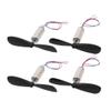 Aexit 2Pairs DC Electrical equipment 3.7V 45000RPM 7x16mm Motor w CW CCW Propeller for RC Quadcopter view 1