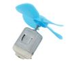 Aexit 2Pcs DC Electrical equipment 3V 0.13A 17000RPM Large Torque Motor 4 Vanes 60mm Dia RC Propeller Blue view 3