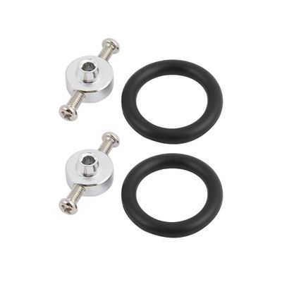 Aexit 2Set 2.3mm Electrical equipment Hole Dia 5.5mm Shaft Dia RC Propeller Prop Saver Adapter w Black Rubber O Ring