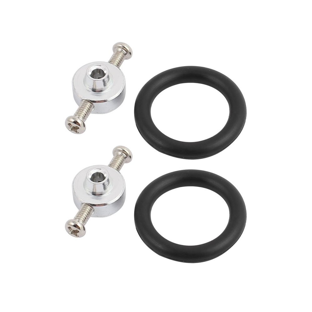 Aexit 2Set 2.3mm Electrical equipment Hole Dia 5.5mm Shaft Dia RC Propeller Prop Saver Adapter w Black Rubber O Ring