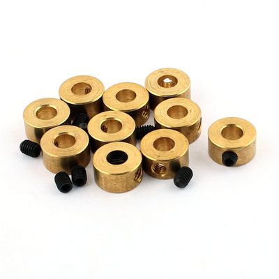 Aexit 10 Pcs Electrical equipment RC Airplane Landing Gear Wheel Stoppers 4mm Inner Dia 8x5mm w Screw