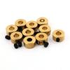 Aexit 10 Pcs Electrical equipment RC Airplane Landing Gear Wheel Stoppers 4mm Inner Dia 8x5mm w Screw view 1