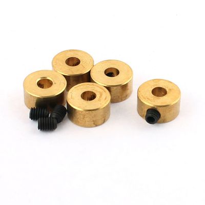 Aexit 5 Pcs Electrical equipment RC Airplane Landing Gear Wheel Stoppers 3.2mm Inner Dia 8x5mm w Screw