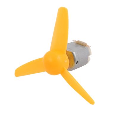 Aexit DC3V 17500RPM Electrical equipment LargeTorqueMotor 80mmDia. With 3Propeller-blades For RC Model
