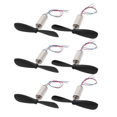 Aexit 3 Pairs Electrical equipment DC 3.7V 50000RPM 7mmx16mm Motor w CW/CCW Propeller for RC Quadcopter