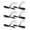 Aexit 3 Pairs Electrical equipment DC 3.7V 50000RPM 7mmx16mm Motor w CW/CCW Propeller for RC Quadcopter view 1