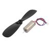 Aexit 3Pcs DC Electrical equipment 3.7V 25000RPM 6mmx12mm Coreless Motor w CW Propeller for RC Helicopter view 2