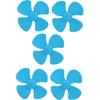 Aexit 5PCS Brushless Electrical equipment Motor 4 Vanes RC Boat Airplane Propeller 4-inch Dia Blue view 1