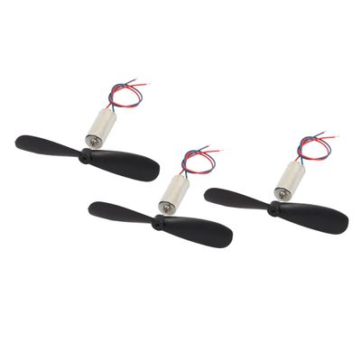 Aexit 3Pcs DC Electrical equipment 1.5V 15000RPM 614 Coreless Motor w CW Propeller for RC Helicopter
