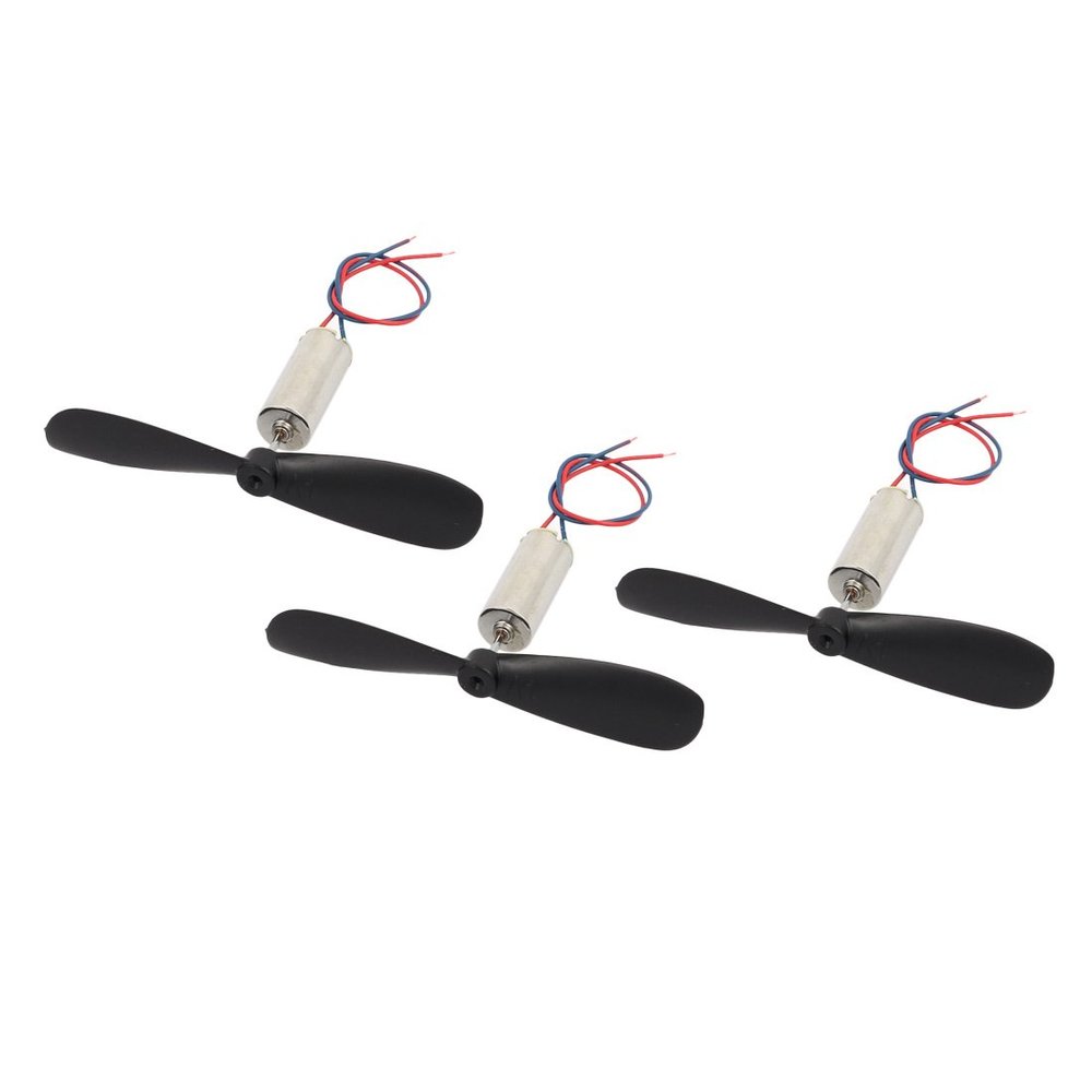 Aexit 3Pcs DC Electrical equipment 1.5V 15000RPM 614 Coreless Motor w CW Propeller for RC Helicopter
