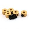 Aexit 5 Pcs Electrical equipment RC Airplane Landing Gear Wheel Stoppers 2.6mm Inner Dia 8x5mm w Screw view 1