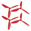 Aexit Red 9045 Electrical equipment 3-Vanes CCW Prop Propeller for 6mm Shaft Dia RC Model Aircraft 4Pcs view 1