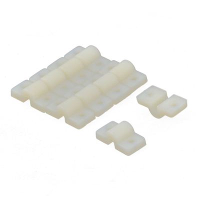Aexit 10 PCS Electrical equipment RC Aircraft Fuselages Parts Wire Slot Nylon Landing Gear Straps Beige 20mm Long