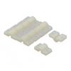 Aexit 10 PCS Electrical equipment RC Aircraft Fuselages Parts Wire Slot Nylon Landing Gear Straps Beige 20mm Long view 1