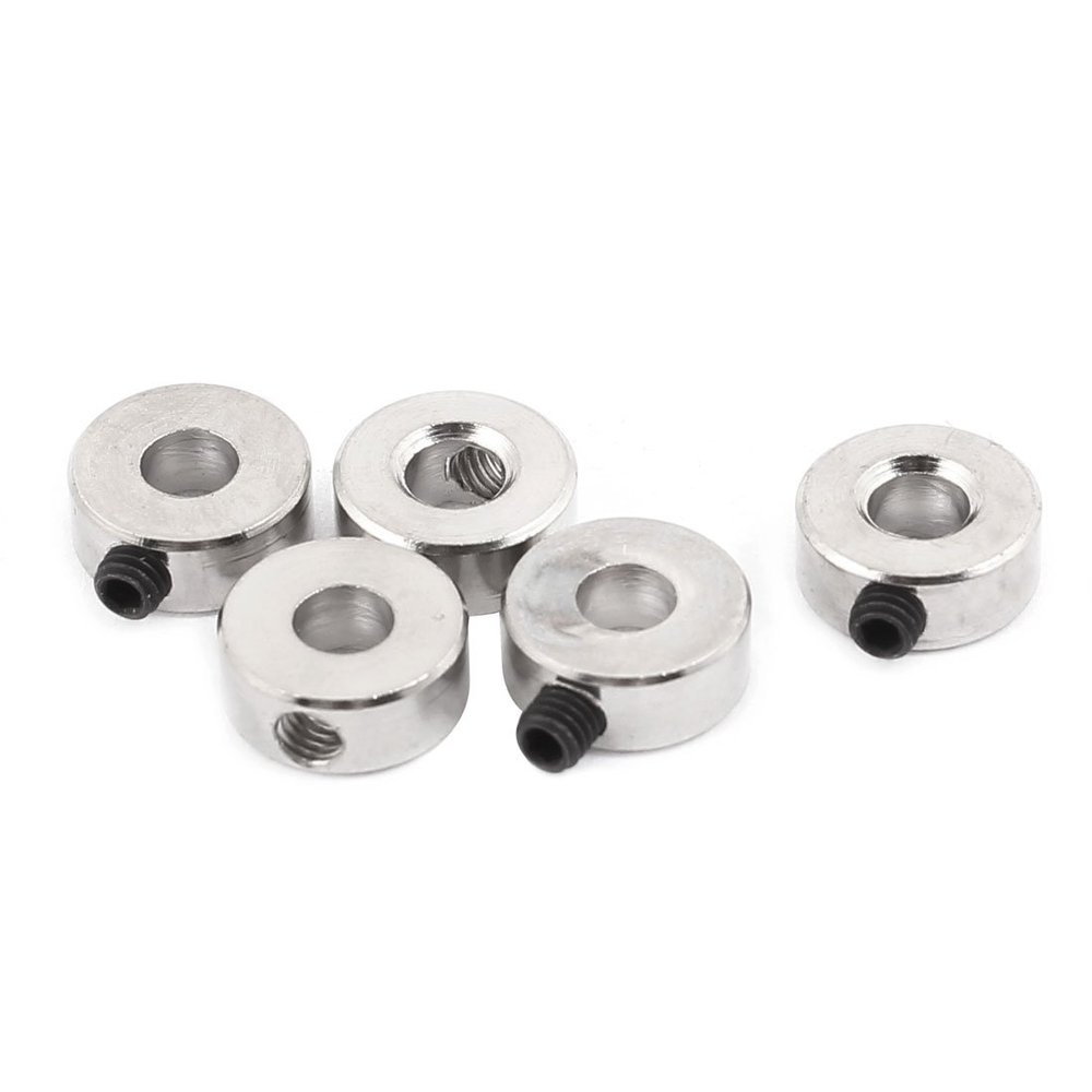 Aexit 5 Pcs Electrical equipment RC Airplane Landing Gear Wheel Stoppers 4.1mm Inner Dia 4.2x10mm w Screw