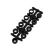 Aexit 5 x Electrical equipment 4.5 Inches Yellow 3-Vanes CCW RC Airplane Propeller w Spacing Rings view 3