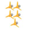 Aexit 5 Pcs Electrical equipment DC 3.0V 0.13A 11000RPM High Torque Motor 80mm 3-Vanes Pointed Prop Yellow view 1