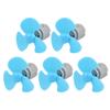 Aexit DC 3V Electrical equipment 0.05A 12500RPM Strong Force Motor 3-Vane Blue Propeller 50mmx2mm 5Pcs view 1