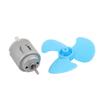 Aexit DC 3V Electrical equipment 0.05A 12500RPM Strong Force Motor 3-Vane Blue Propeller 50mmx2mm 5Pcs view 2
