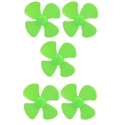 Aexit 5PCS Brushless Electrical equipment Motor 4 Vanes RC Boat Airplane Propeller 2.4-inch Dia Green