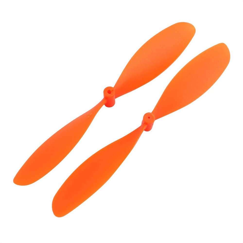 Aexit 2 pcs Electrical equipment Orange Plastic RC Airplane Prop Propeller Paddle 7050 Shaft Adapter Ring