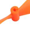 Aexit 2 pcs Electrical equipment Orange Plastic RC Airplane Prop Propeller Paddle 7050 Shaft Adapter Ring view 2