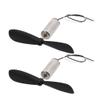 Aexit 2Pcs DC3V Electrical equipment 40000RPM 7mm x 16mm Motor w Helicopter CCW Propeller for RC Quadcopter view 1